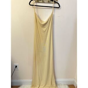 DANIELLE BERNSTEIN - EVENING JERSEY DRESS IN TAUPE L